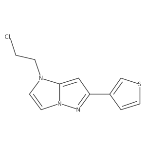1-(2-chloroethyl)-6-(3-thienyl)imidazo[1,2-b]pyrazole Structure