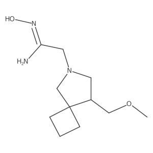 N'-Hydroxy-2-(8-(methoxymethyl)-6-azaspiro[3.4]octan-6-yl)acetimidamide结构式