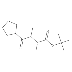 tert-butyl N-[(2S)-1-cyclopentyl-1-oxopropan-2-yl]-N-methylcarbamate Structure