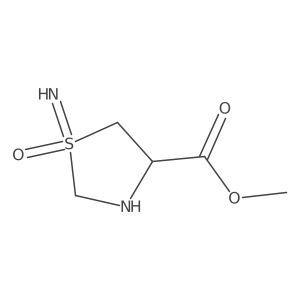 methyl (4R)-1-imino-1-oxo-1lambda6,3-thiazolidine-4-carboxylate结构式