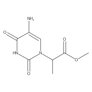 Methyl 2-(5-amino-2,4-dioxo-1,2,3,4-tetrahydropyrimidin-1-yl)propanoate Structure