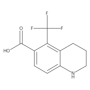 5-(Trifluoromethyl)-1,2,3,4-tetrahydroquinoline-6-carboxylic acid结构式