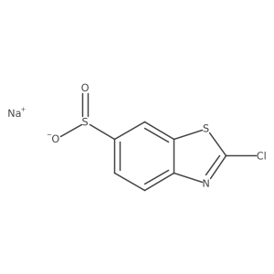 Sodium 2-chloro-1,3-benzothiazole-6-sulfinate Structure
