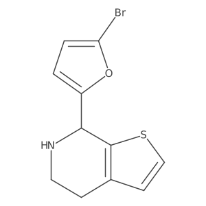 7-(5-bromofuran-2-yl)-4H,5H,6H,7H-thieno[2,3-c]pyridine Structure