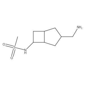 N-[3-(aminomethyl)bicyclo[3.2.0]heptan-6-yl]methanesulfonamide Structure