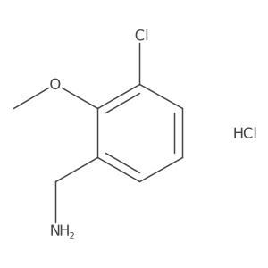(3-Chloro-2-methoxyphenyl)methanamine hydrochloride Structure