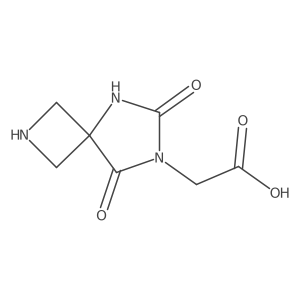 2-{6,8-Dioxo-2,5,7-triazaspiro[3.4]octan-7-yl}acetic acid结构式