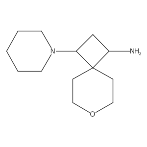 3-(Piperidin-1-yl)-7-oxaspiro[3.5]nonan-1-amine结构式