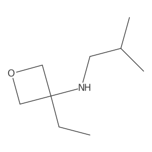 3-ethyl-N-(2-methylpropyl)oxetan-3-amine结构式