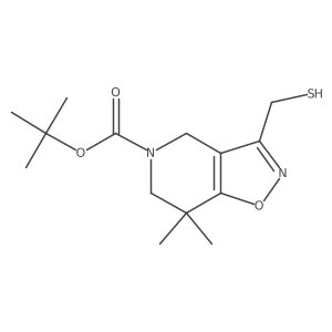 tert-butyl 7,7-dimethyl-3-(sulfanylmethyl)-4H,5H,6H,7H-[1,2]oxazolo[4,5-c]pyridine-5-carboxylate Structure