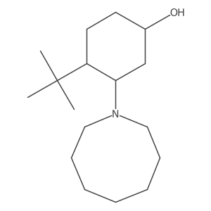 3-(Azocan-1-yl)-4-tert-butylcyclohexan-1-ol结构式