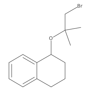 1-[(1-Bromo-2-methylpropan-2-yl)oxy]-1,2,3,4-tetrahydronaphthalene Structure