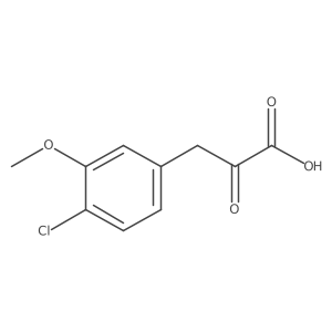 3-(4-Chloro-3-methoxyphenyl)-2-oxopropanoic acid Structure