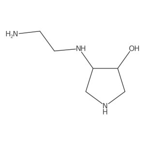 (3R,4R)-4-(2-aminoethylamino)pyrrolidin-3-ol Structure