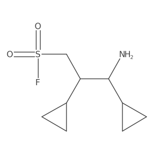 3-Amino-2,3-dicyclopropylpropane-1-sulfonyl fluoride Structure