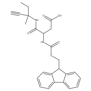 3-({[(9H-fluoren-9-yl)methoxy]carbonyl}amino)-3-[(3-methylpent-1-yn-3-yl)carbamoyl]propanoic acid结构式