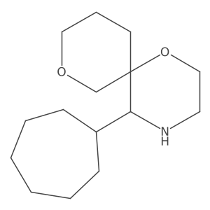 5-Cycloheptyl-1,8-dioxa-4-azaspiro[5.5]undecane Structure