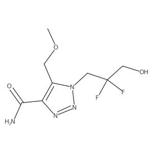 1-(2,2-difluoro-3-hydroxypropyl)-5-(methoxymethyl)-1H-1,2,3-triazole-4-carboxamide Structure