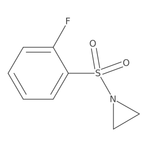 1-(2-Fluorobenzenesulfonyl)aziridine Structure