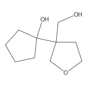 1-[3-(Hydroxymethyl)oxolan-3-yl]cyclopentan-1-ol Structure