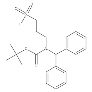 tert-butyl N-(diphenylmethyl)-N-[3-(fluorosulfonyl)propyl]carbamate结构式