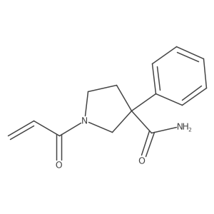3-Phenyl-1-prop-2-enoylpyrrolidine-3-carboxamide Structure