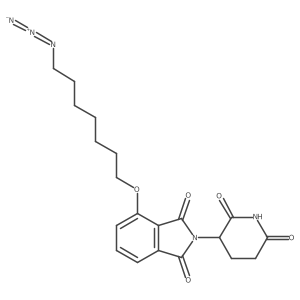 4-(7-Azidoheptoxy)-2-(2,6-dioxo-3-piperidyl)isoindoline-1,3-dione结构式