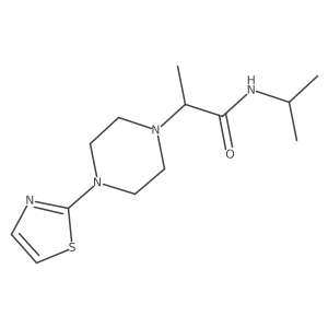 N-(propan-2-yl)-2-[4-(1,3-thiazol-2-yl)piperazin-1-yl]propanamide Structure