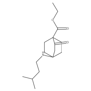 Ethyl 4-(isopentylamino)-2-oxobicyclo[2.2.2]octane-1-carboxylate Structure