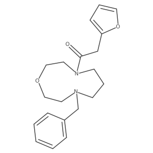 1-(8-Benzyl-1,4,8-oxadiazecan-4-yl)-2-(furan-2-yl)ethan-1-one结构式
