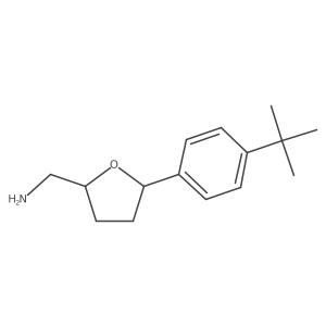 [5-(4-Tert-butylphenyl)oxolan-2-yl]methanamine结构式