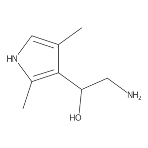 (1S)-2-amino-1-(2,4-dimethyl-1H-pyrrol-3-yl)ethan-1-ol Structure