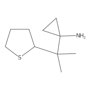 1-[2-(Thiolan-2-yl)propan-2-yl]cyclopropan-1-amine结构式