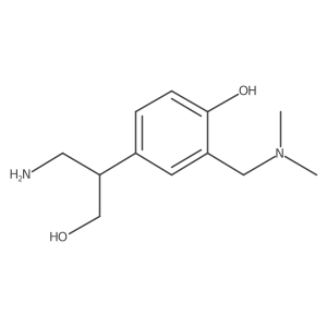 4-(1-Amino-3-hydroxypropan-2-yl)-2-[(dimethylamino)methyl]phenol Structure