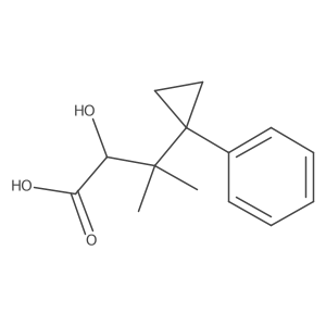 2-Hydroxy-3-methyl-3-(1-phenylcyclopropyl)butanoic acid Structure