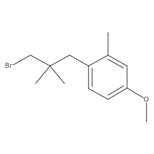 1-(3-Bromo-2,2-dimethylpropyl)-4-methoxy-2-methylbenzene Structure