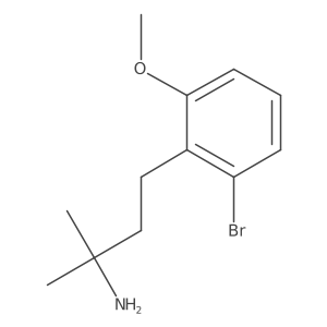 4-(2-Bromo-6-methoxyphenyl)-2-methylbutan-2-amine Structure