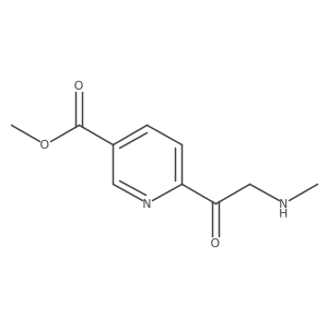 Methyl 6-[2-(methylamino)acetyl]pyridine-3-carboxylate Structure