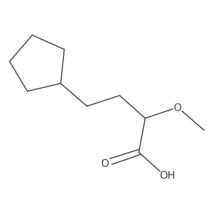 4-Cyclopentyl-2-methoxybutanoic acid结构式