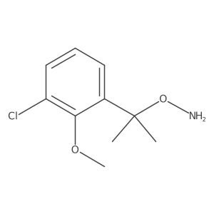 O-[2-(3-chloro-2-methoxyphenyl)propan-2-yl]hydroxylamine Structure