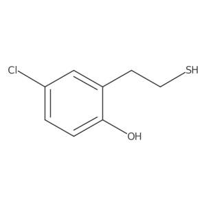 4-Chloro-2-(2-sulfanylethyl)phenol结构式
