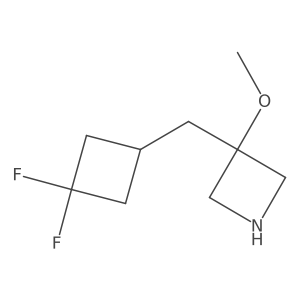 3-[(3,3-Difluorocyclobutyl)methyl]-3-methoxyazetidine Structure