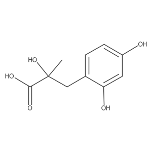 3-(2,4-Dihydroxyphenyl)-2-hydroxy-2-methylpropanoic acid结构式