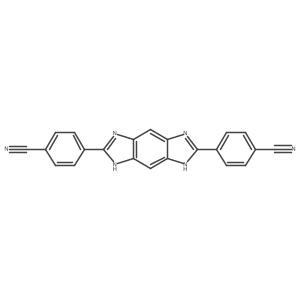 4,4'-(1,5-Dihydrobenzo[1,2-d:4,5-d']diimidazole-2,6-diyl)dibenzonitrile Structure
