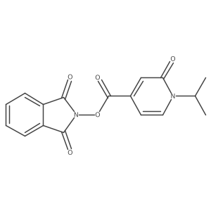 1,3-dioxo-2,3-dihydro-1H-isoindol-2-yl 2-oxo-1-(propan-2-yl)-1,2-dihydropyridine-4-carboxylate结构式