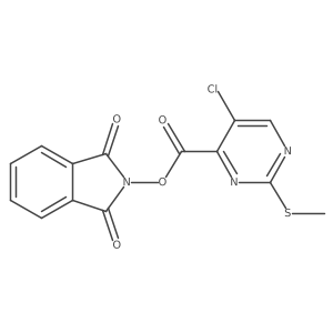 1,3-dioxo-2,3-dihydro-1H-isoindol-2-yl 5-chloro-2-(methylsulfanyl)pyrimidine-4-carboxylate Structure