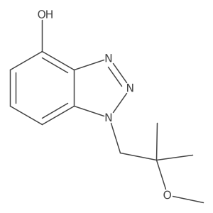 1-(2-methoxy-2-methylpropyl)-1H-1,2,3-benzotriazol-4-ol Structure