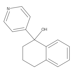4-(1-Hydroxy-1,2,3,4-tetrahydronaphthalen-1-yl)-pyridine Structure