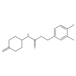 3-(4-fluoro-3-methyl-phenyl)-N-(4-methylenecyclohexyl)propanamide结构式