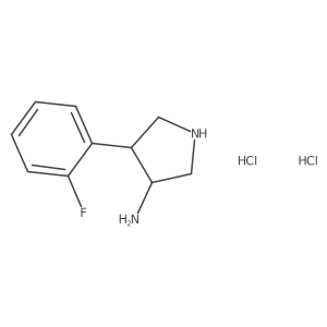 4-(2-Fluorophenyl)pyrrolidin-3-amine dihydrochloride Structure